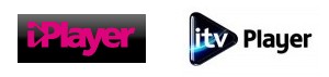 BBC and ITV Player logos