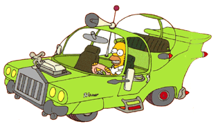 homer simpson car