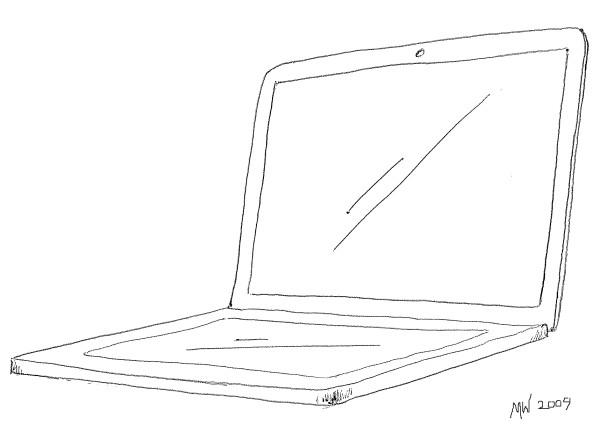 My MacBook Touch. No, I can't draw straight lines.