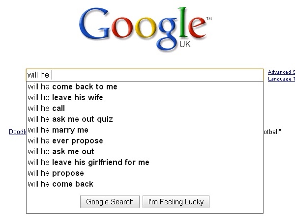 Google, the agony aunt.